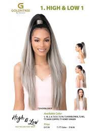 Goldentree Be Natural Half Wig and Pony Wrap High & Low 1