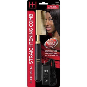 Hot & Hotter Electrical Straightening Comb Medium Straight Teeth