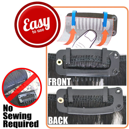 Wig Clip - No Sew Snap On