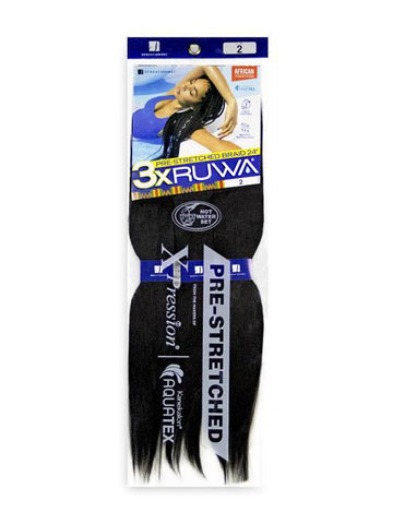 3X RUWA PRE-STRETCHED BRAID 24″