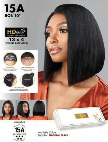 15A Unprocessed Wig- BOB 10”