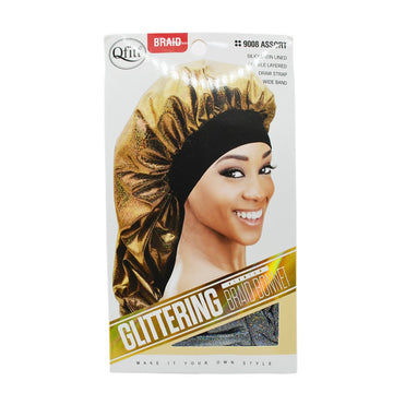 Qfitt- PREMIUM GLITTERING BRAID BONNET